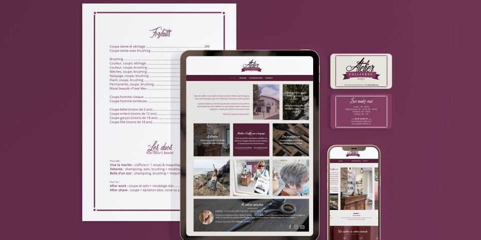 image mock up atelier coiffure glup production